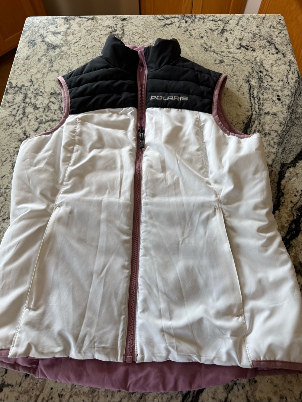 Polaris Quilted Puffer Vest — this is reversible
